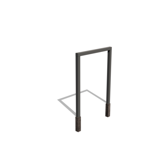 Gepoedercoat staal pergola recht 200 cm inclusief betonpoer
