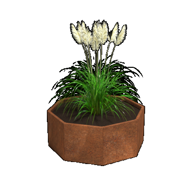 Cortenstaal plantenbak Achterhoek 30 x 30 cm geen bodemplaat
