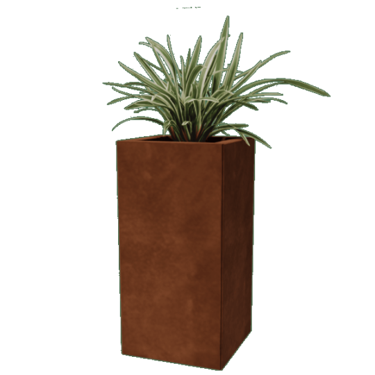 Cortenstaal plantenbak Vierkant 30 x 30 x 30 cm geen bodemplaat