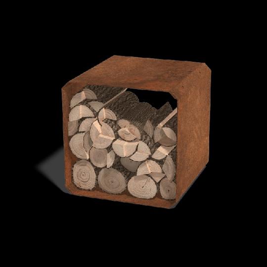 Cortenstaal houtopslag Colorado - 1 stuk