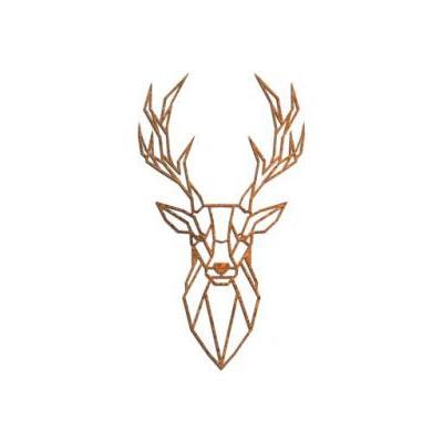 Cortenstaal wanddecoratie Deer 1.0 Small