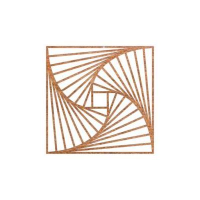 Cortenstaal wanddecoratie Geometric Pattern 3.0 Small