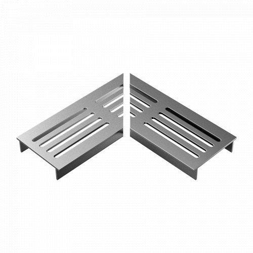 Ultra Drain Silverline Straight Rooster L-hoek 6.5x15x2cm