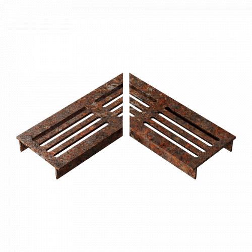 Ultra Drain Cortenline Straight Rooster L-hoek 6.5x15x2cm