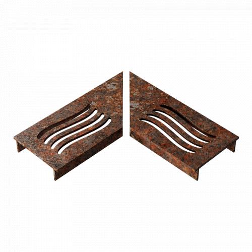 Ultra Drain Cortenline Wave Rooster L-hoek 6.5x15x2cm