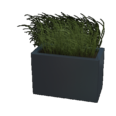 Gepoedercoat staal plantenbak Rechthoek xxl 200 x 100 x 80 cm met bodemplaat Antraciet