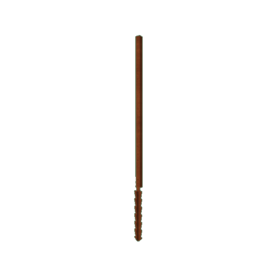 Cortenstaal schutting (horizontaal) hoekpaal voor paneel 47,5 cm met grondpin