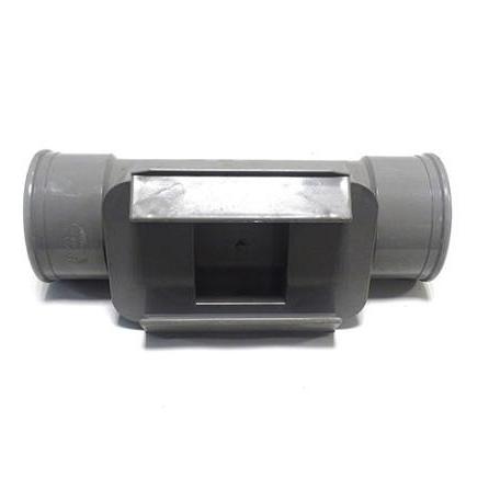 PVC ontstoppingsstuk met keerklep 2x manchet 125mm