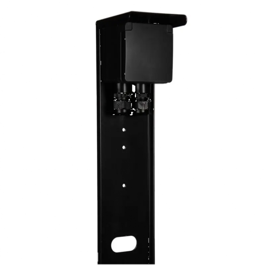 Tuinpaal - pro enkel met dubbele wartel zwart