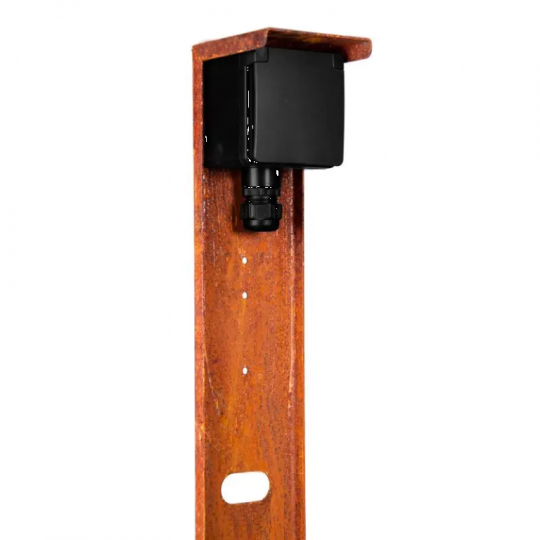 Tuinpaal - pro enkel met enkele wartel corten