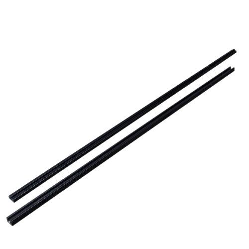 Aluminium  start/stop horizontaal - zwart