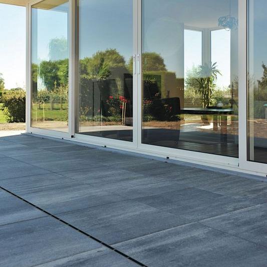 Topgoot 100x12x9 cm verholengoot zwart op=op