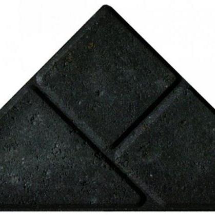 Bisschopsmuts BSS 10 cm KOMO zonder schijnvoeg zwart met deklaag