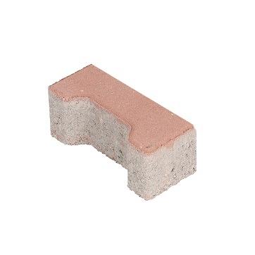 Passtuk (24st begin en 24st halve \ lg) H-Profielsteen 8cm KOMO rood met deklaag