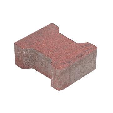 H-Profielsteen 8cm KOMO MP rood genuanceerd met deklaag 42st/lg