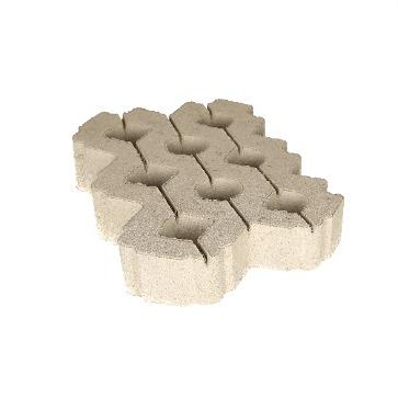 Grastegel 41x61x10 cm MP grijs vlak 4st/lg