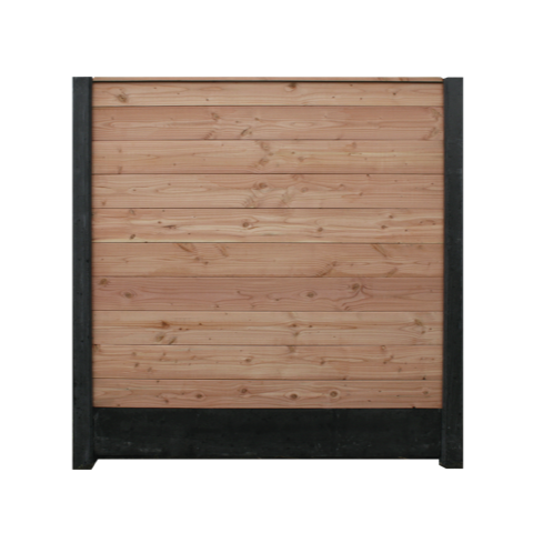 Tuinscherm blokwood douglas set van 10 planken 183,5x173cm (bxh)