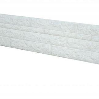 Betonplaat tweezijde rots motief wit 184x36x4,8cm (lxbxd)