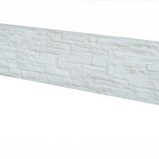 Betonplaat tweezijde nostalgie motief wit 184x36x4,8cm (lxbxd)