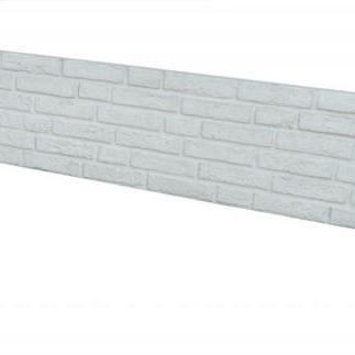 Betonplaat tweezijde klassiek steenmotief wit 184x36x4,8cm (lxbxd)