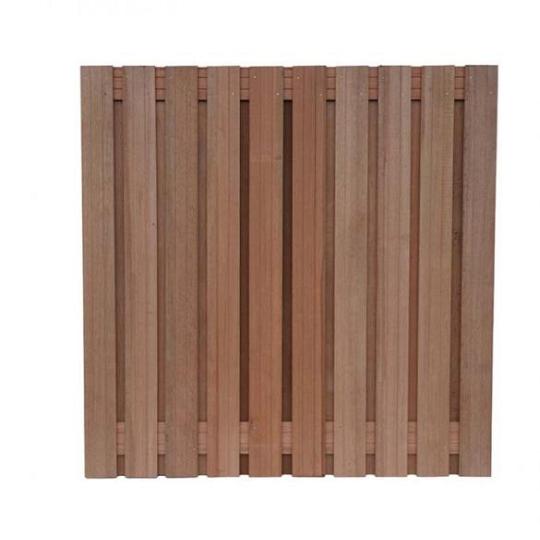 Tuinscherm 19 planken hardhout keruing 180x90cm (bxh)