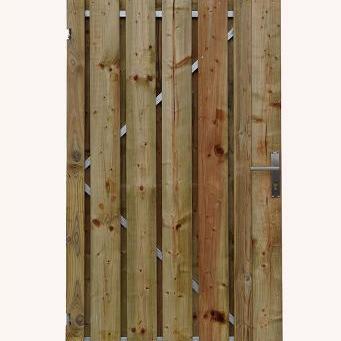 Tuinpoort geïmpregneerd hout 100x100cm (bxh) incl. gegalvaniseerd frame en stelogen