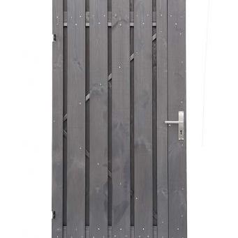 Tuinpoort zwart gespoten 90x195cm (bxh) incl. gegalvaniseerd frame en stelogen