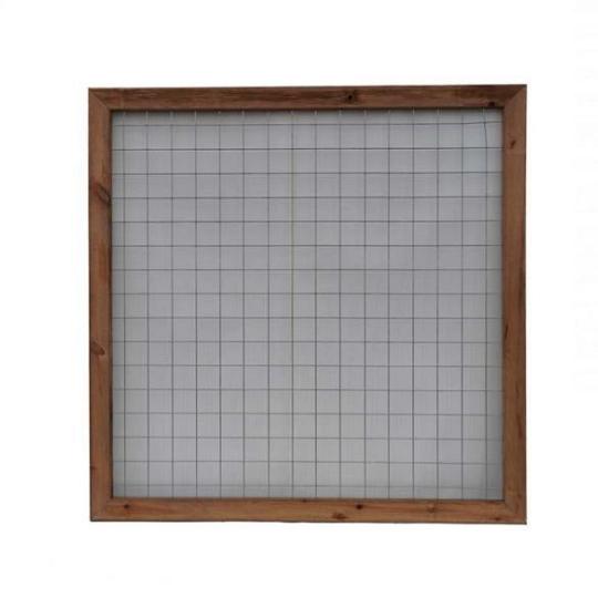 Gaastuinscherm extra duurzaam geïmpregneerd hout 180x180cm (bxh) incl. kader 44x69 mm en gaasmazen 1