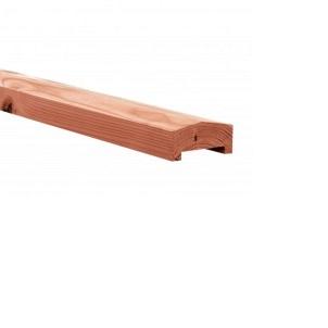 Afdeklat rood geïmpregneerd hout 180x8.4x3.4cm (lxbxh)