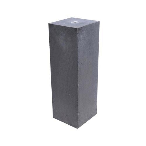 Betonpoer 50x20x20 cm antraciet Kleine Velling incl. stelplaat M16