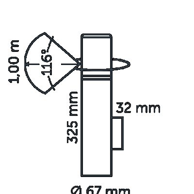 Inlite Liv Wall Rose Silver