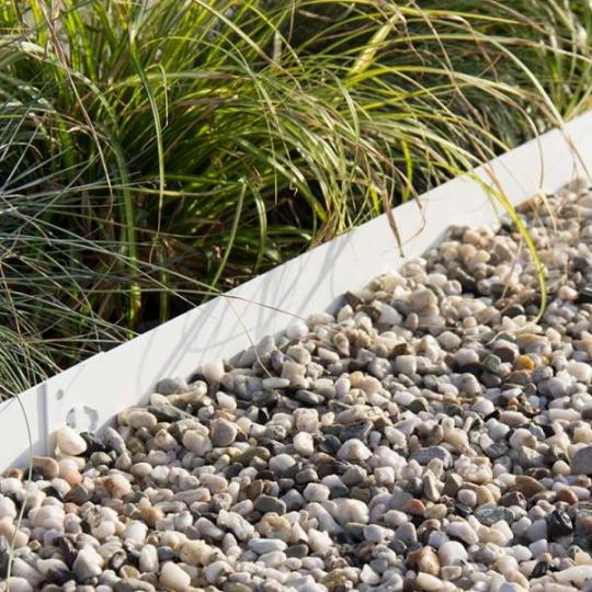 Multi-edge METAL 100x17,5x0,1cm Wit