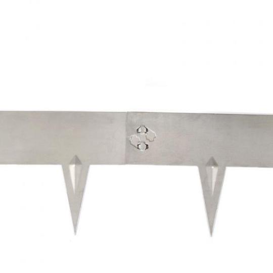 Multi-edge METAL 100x17,5x0,1cm RVS
