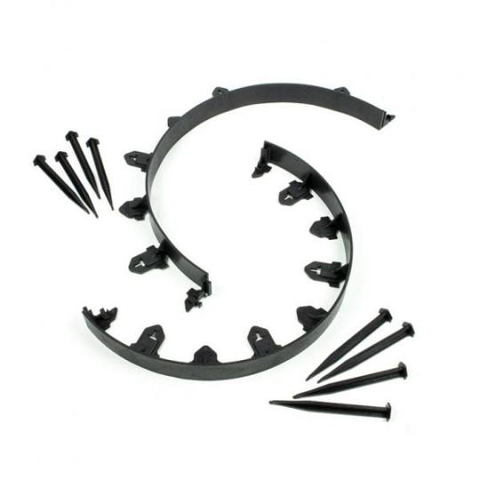 Multi-edge FLEX 100×8,7×5,5cm (2 stuks en 8 grondpennen per set) Antraciet