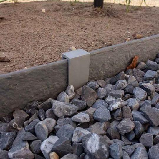 Multi-edge ECO paaltjes hoogte 40cm Grijs