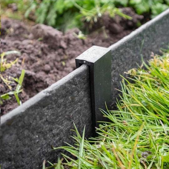 Multi-edge ECO paaltjes hoogte 40cm Zwart (Set 10 stuks)