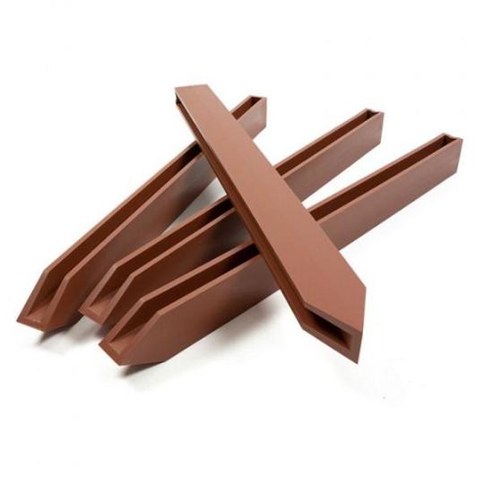 Multi-edge ECO paaltjes hoogte 40cm Corten (Set 10 stuks)