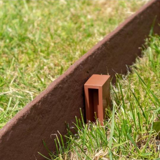 Multi-edge ECO paaltjes hoogte 40cm Corten (Set 10 stuks)