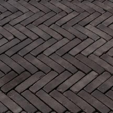 Gebakken Waalformaat Lucca Antica 200x50x60mm getrommeld Zwart