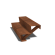 Cortenstaal trap 2-trede (breedte 100 cm)