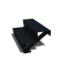 Zwarte trap 2-trede Zwart (breedte 80 cm)