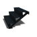 Zwarte trap 3-trede Zwart (breedte 100 cm)