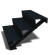 Zwarte trap 3-trede Zwart (breedte 80 cm)
