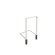 Gepoedercoat staal pergola recht 200 cm inclusief betonpoer Wit