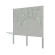 Gepoedercoat staal paneel boom complete set 240 x 6 x 190 cm Wit