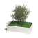 Gepoedercoat staal plantenbak Rechthoek xxl 160 x 100 x 80 cm met bodemplaat  Zwart