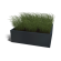 Gepoedercoat staal plantenbak Rechthoek 100 x 120 x 30 cm geen bodemplaat Wit
