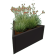 Gepoedercoat staal plantenbak Driehoek ongelijkzijdig 112 x 60 cm Antraciet