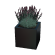 Gepoedercoat staal plantenbak Vierkant 40 x 40 x 80 cm met bodemplaat  Zwart