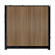 WPC Schutting Compleet Verticaal incl. 1 paal 184 x188 cm Zwart + Teak Rhombus